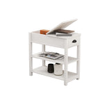 Tavolino stretto con cassetti e vano a ribalta - 11.81 x 23.62 x 23.62