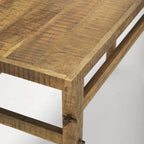 Tavolino consolle rustico in legno chiaro decapato