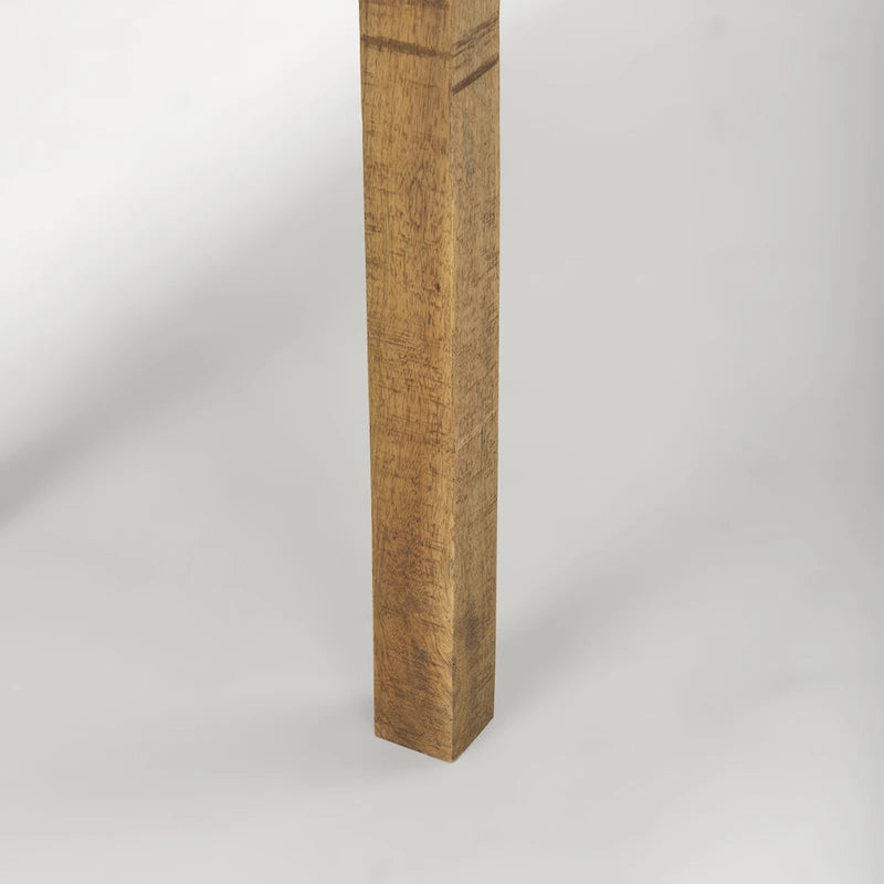 Tavolino consolle rustico in legno chiaro decapato