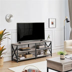 Mobile TV Consolle a 3 Ripiani in Legno Stile Vintage per TV fino a 70 Pollici