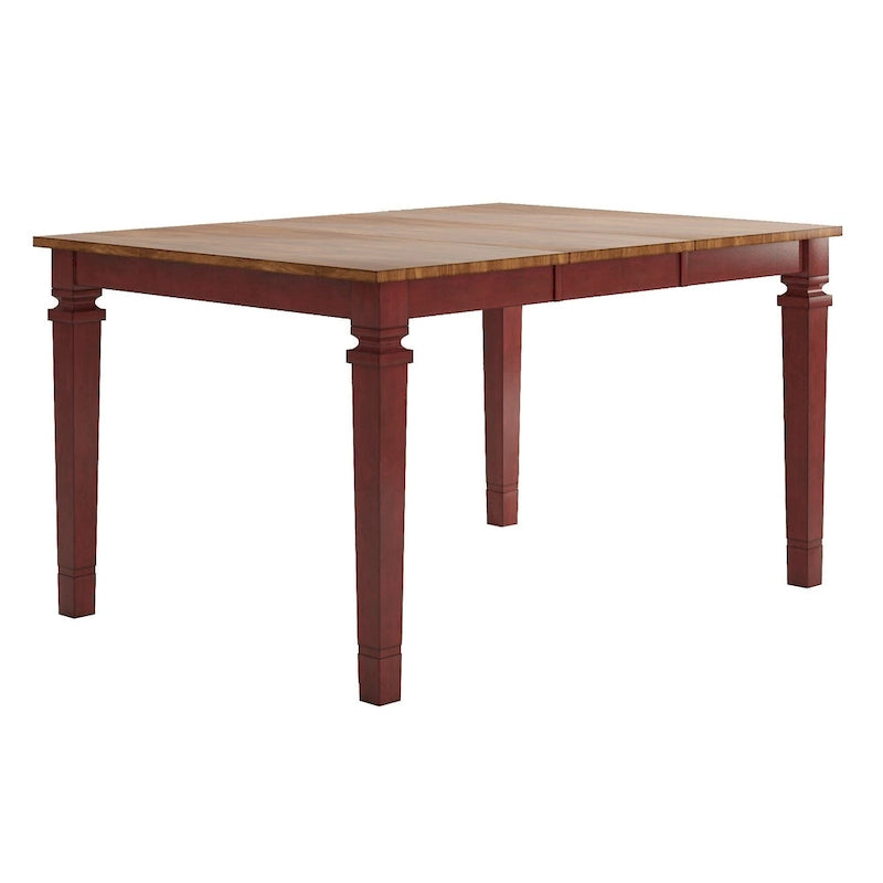 Tavolo da pranzo in legno stile rustico allungabile altezza bancone