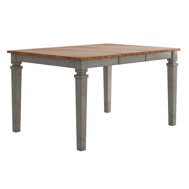 Tavolo da pranzo in legno stile rustico allungabile altezza bancone