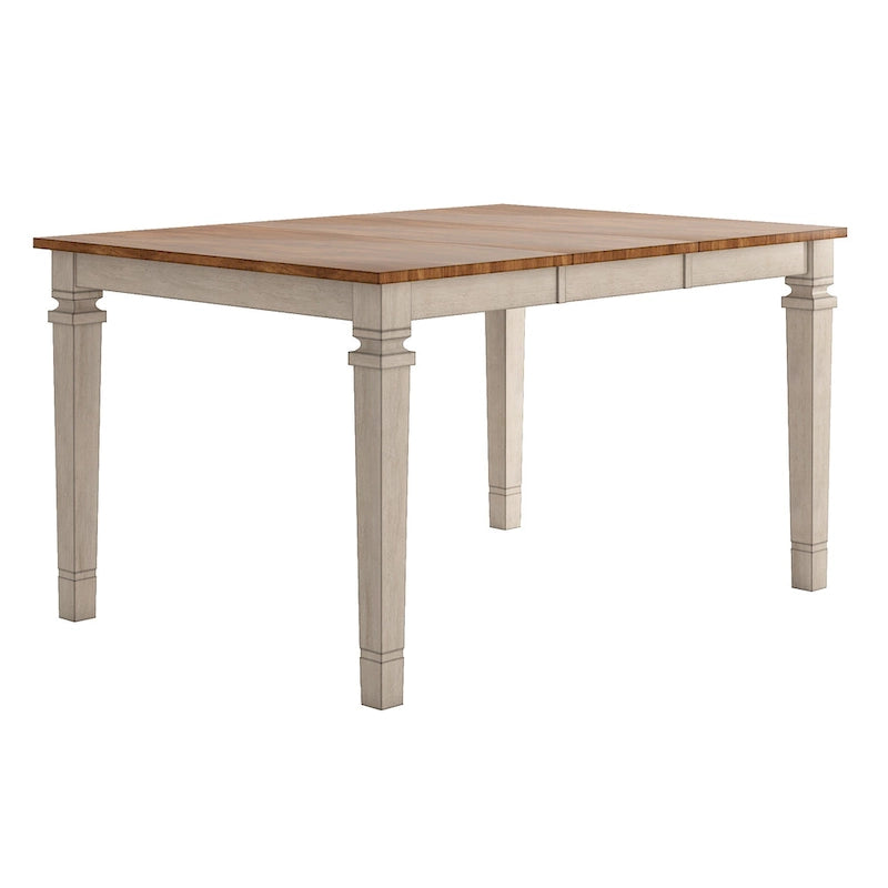 Tavolo da pranzo in legno stile rustico allungabile altezza bancone