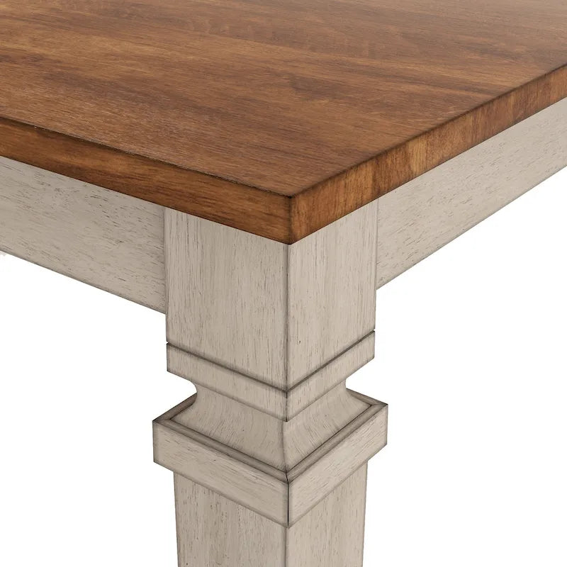 Tavolo da pranzo in legno stile rustico allungabile altezza bancone