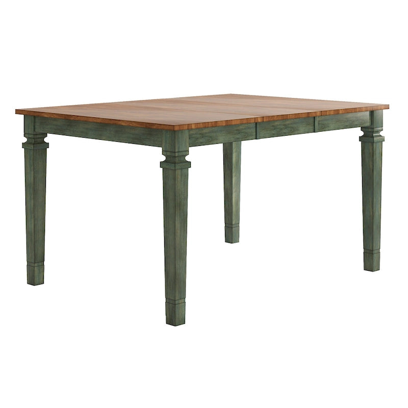 Tavolo da pranzo in legno stile rustico allungabile altezza bancone