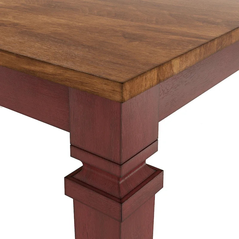 Tavolo da pranzo in legno stile rustico allungabile altezza bancone