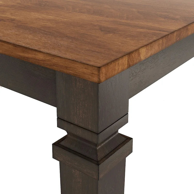 Tavolo da pranzo in legno stile rustico allungabile altezza bancone