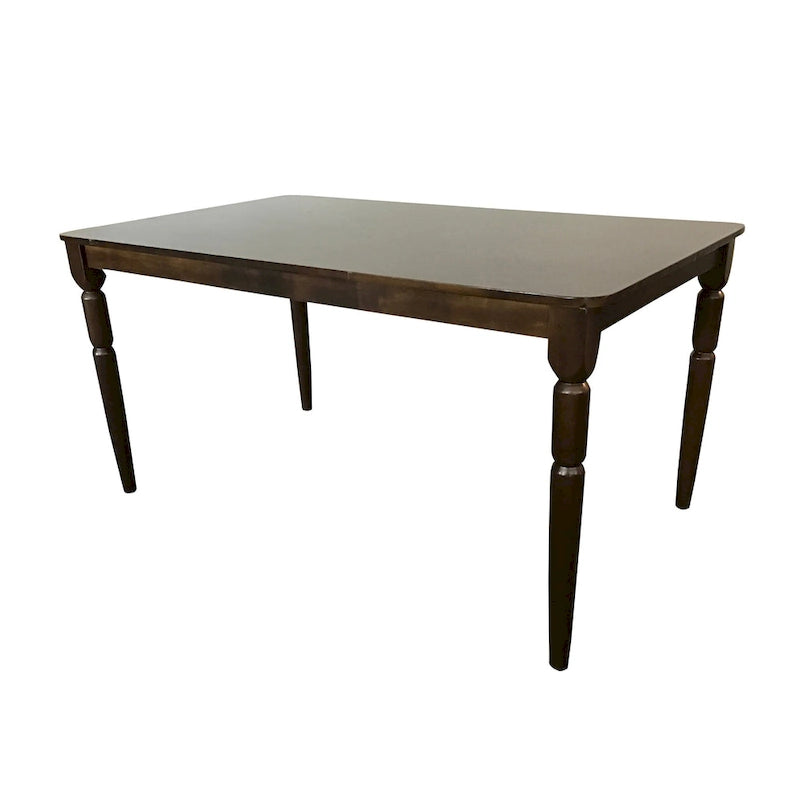 Tavolo da pranzo rettangolare in MDF con gambe a fuso stile rustico