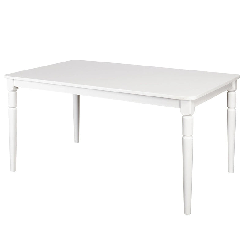 Tavolo da pranzo rettangolare in MDF con gambe a fuso stile rustico