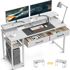 Scrivania per computer con cassetti