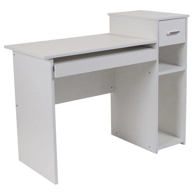 Scrivania per Computer con Mensole e Cassetto