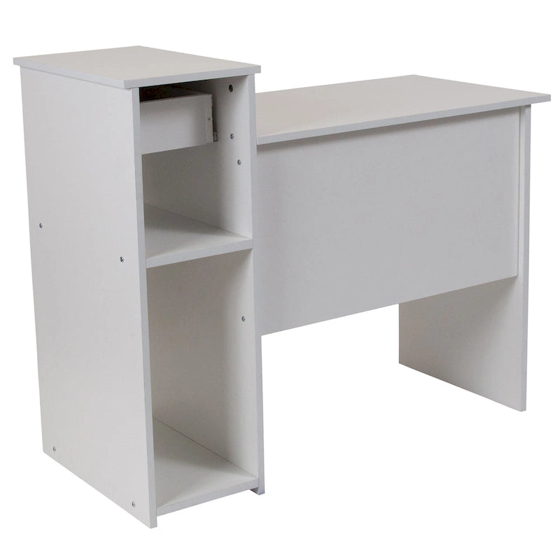 Scrivania per Computer con Mensole e Cassetto