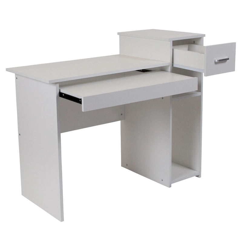 Scrivania per Computer con Mensole e Cassetto