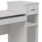 Scrivania per Computer con Mensole e Cassetto