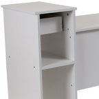 Scrivania per Computer con Mensole e Cassetto