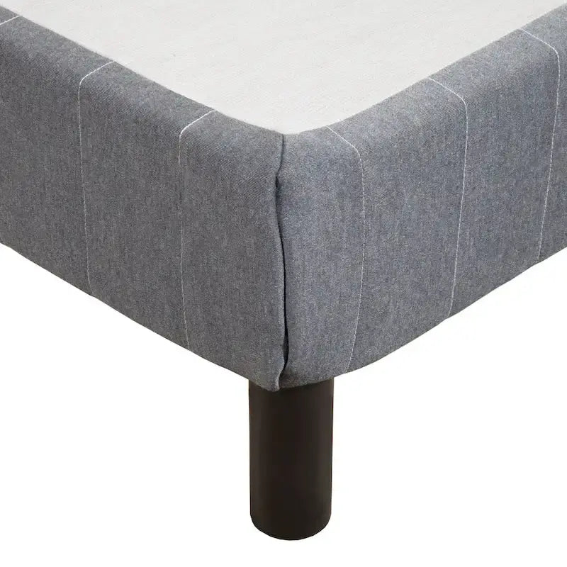 Base letto king size imbottita con doghe in metallo e rete a molle