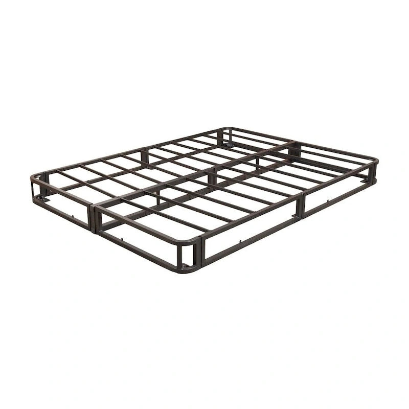 Base letto king size imbottita con doghe in metallo e rete a molle