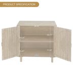 Mobiletto contenitore in rattan con ante, credenza a buffet - 75Lx40Wx80A cm