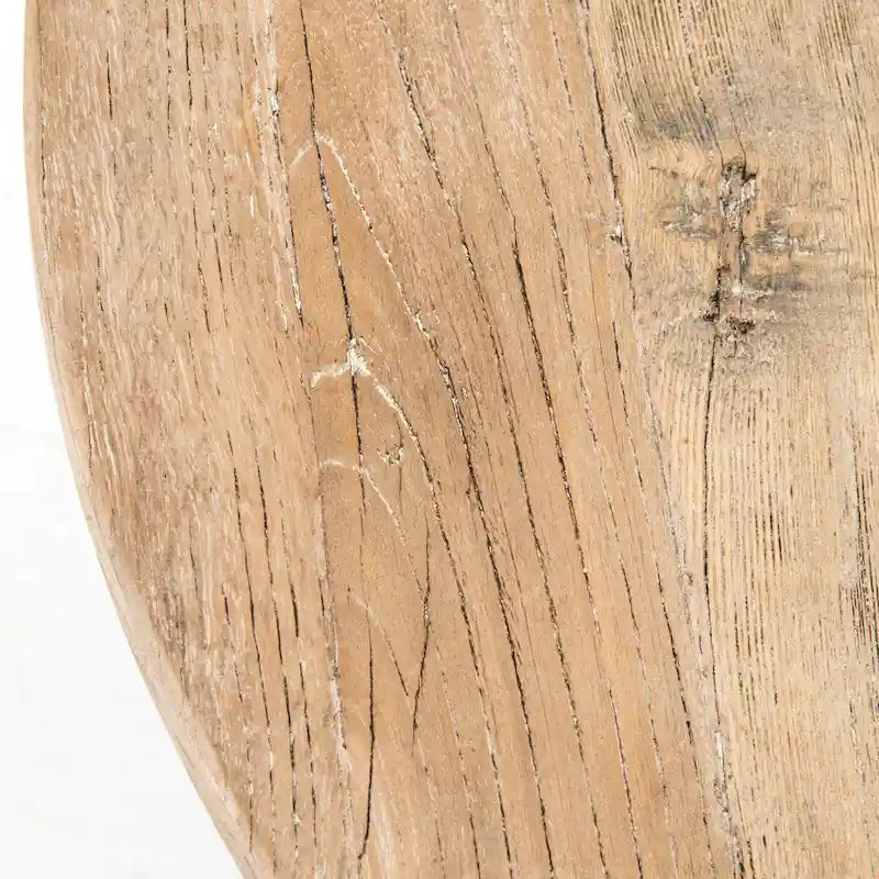 Tavolino d'appoggio in legno sbiancato
