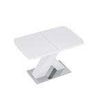 Tavolo da pranzo quadrato allungabile moderno in MDF con base a X