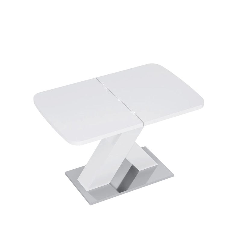Tavolo da pranzo quadrato allungabile moderno in MDF con base a X