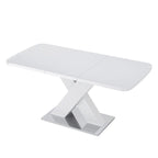 Tavolo da pranzo quadrato allungabile moderno in MDF con base a X