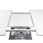 Tavolo da pranzo quadrato allungabile moderno in MDF con base a X