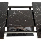 Tavolo da pranzo quadrato allungabile moderno in MDF con base a X