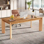 Scrivania da computer da 62 pollici, scrivania direzionale in legno per ufficio domestico