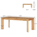 Scrivania da computer da 62 pollici, scrivania direzionale in legno per ufficio domestico
