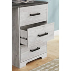 Scrivania 54 pollici per home office stile rustico, bianco grigio