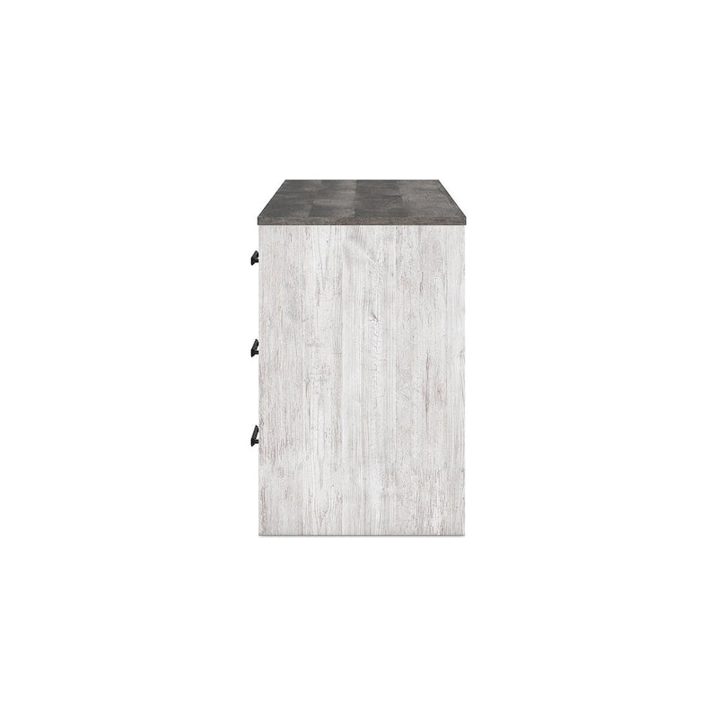 Scrivania 54 pollici per home office stile rustico, bianco grigio
