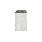 Scrivania 54 pollici per home office stile rustico, bianco grigio