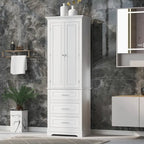 Armadietto alto con cassetti per bagno/ufficio