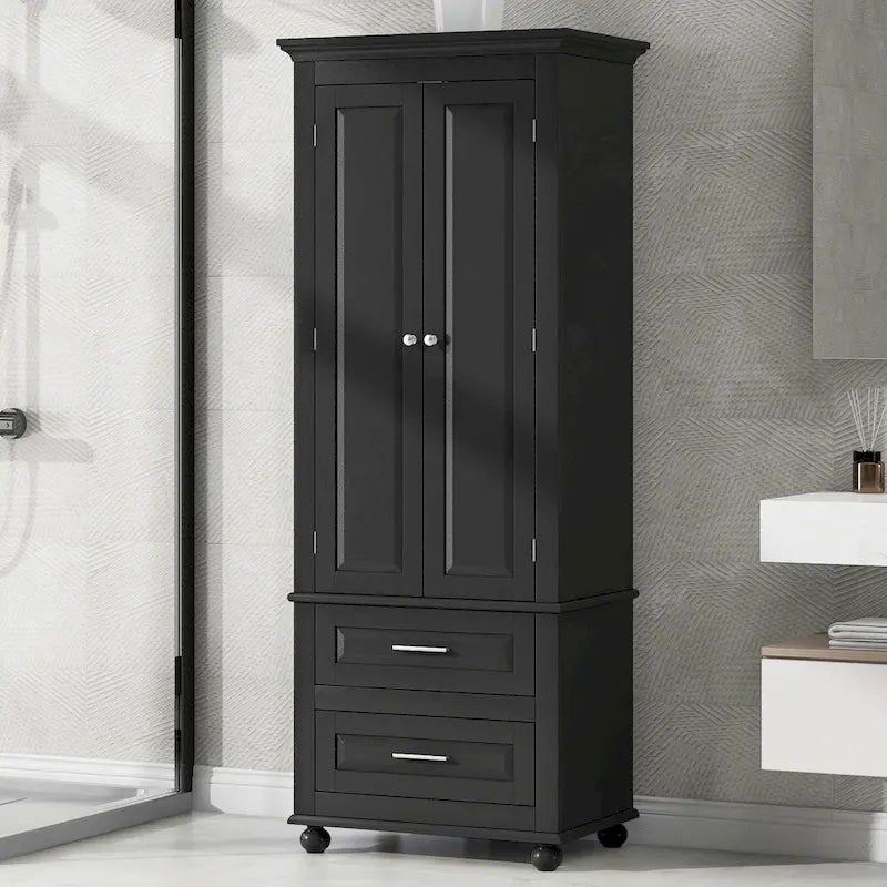 Armadietto alto con cassetti per bagno/ufficio