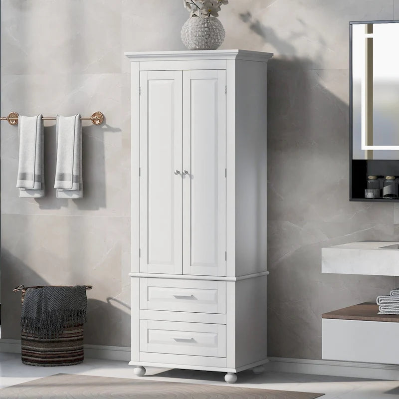 Armadietto alto con cassetti per bagno/ufficio
