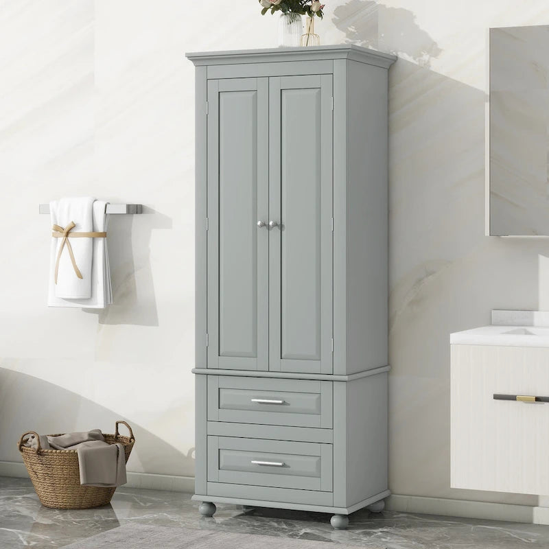 Armadietto alto con cassetti per bagno/ufficio