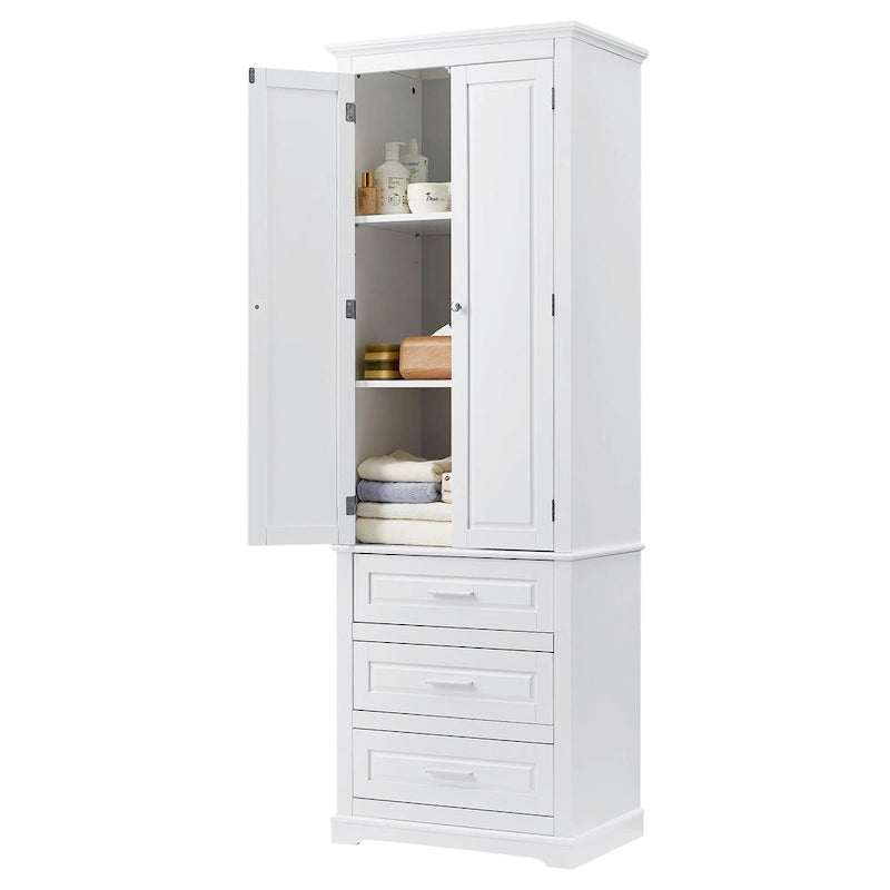 Armadietto alto con cassetti per bagno/ufficio