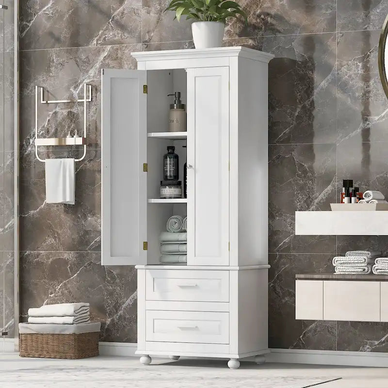 Armadietto alto con cassetti per bagno/ufficio