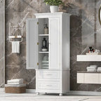 Armadietto alto con cassetti per bagno/ufficio