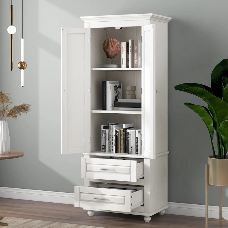 Armadietto alto con cassetti per bagno/ufficio