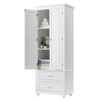 Armadietto alto con cassetti per bagno/ufficio