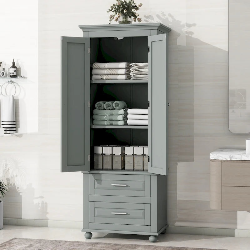 Armadietto alto con cassetti per bagno/ufficio