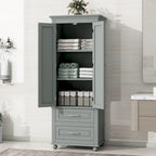 Armadietto alto con cassetti per bagno/ufficio