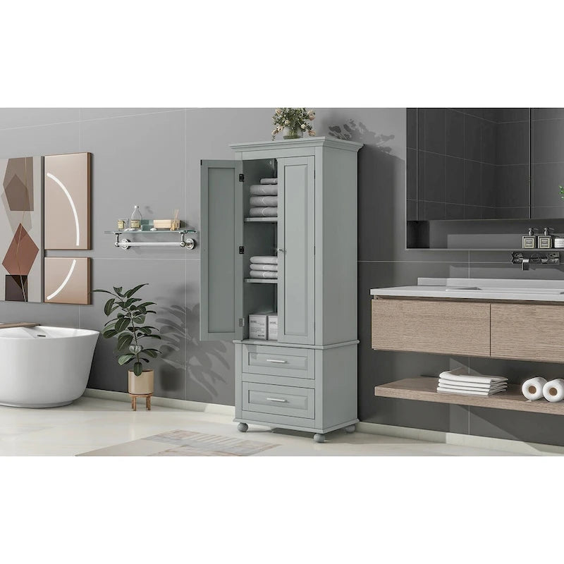 Armadietto alto con cassetti per bagno/ufficio