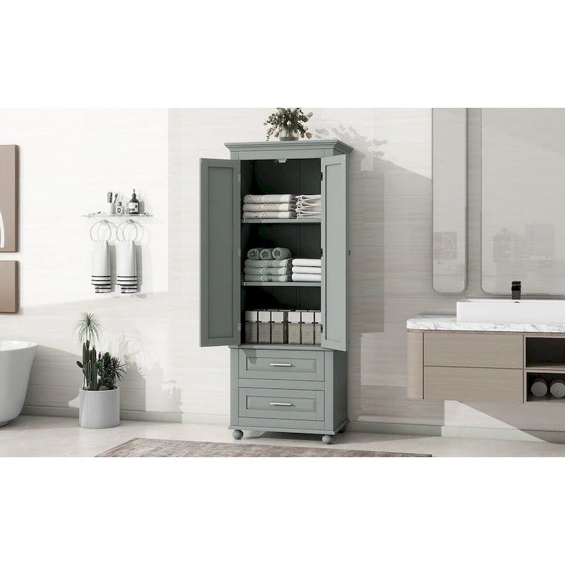 Armadietto alto con cassetti per bagno/ufficio