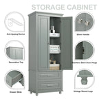Armadietto alto con cassetti per bagno/ufficio
