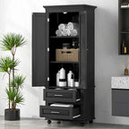 Armadietto alto con cassetti per bagno/ufficio