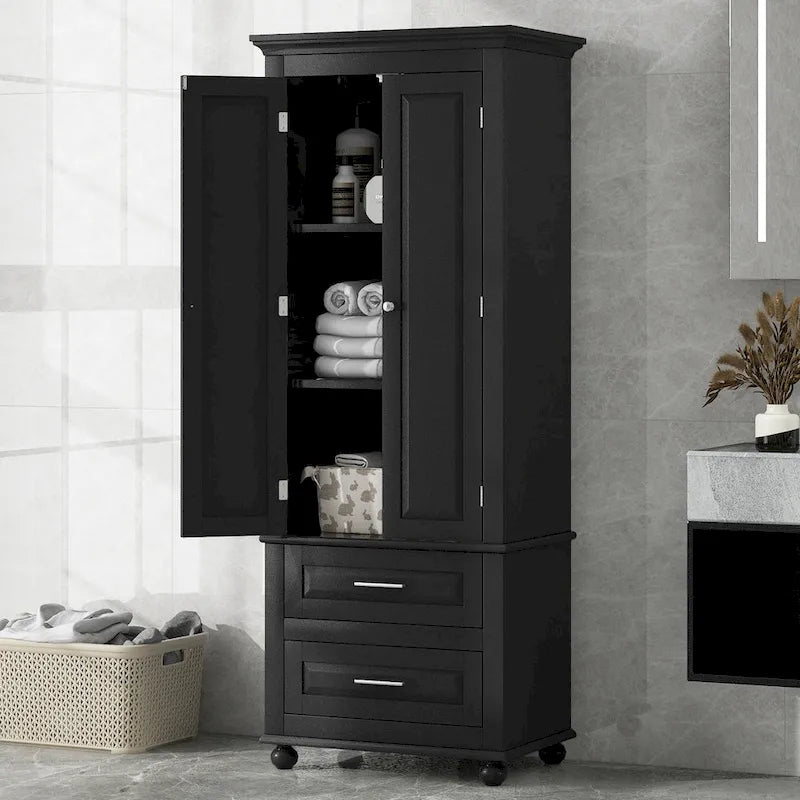 Armadietto alto con cassetti per bagno/ufficio