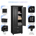 Armadietto alto con cassetti per bagno/ufficio